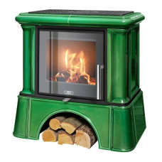 Kachlová kamna ABX Ikaria exklusive kachlový sokl, Zelená